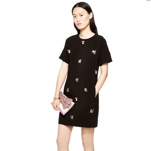 Kate Spade Crystal Embellished Shift Dress